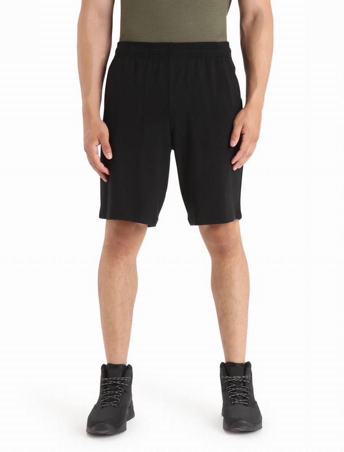 Bermudas Icebreaker Merino Shifter Hombre Negros | KYP4591CJ