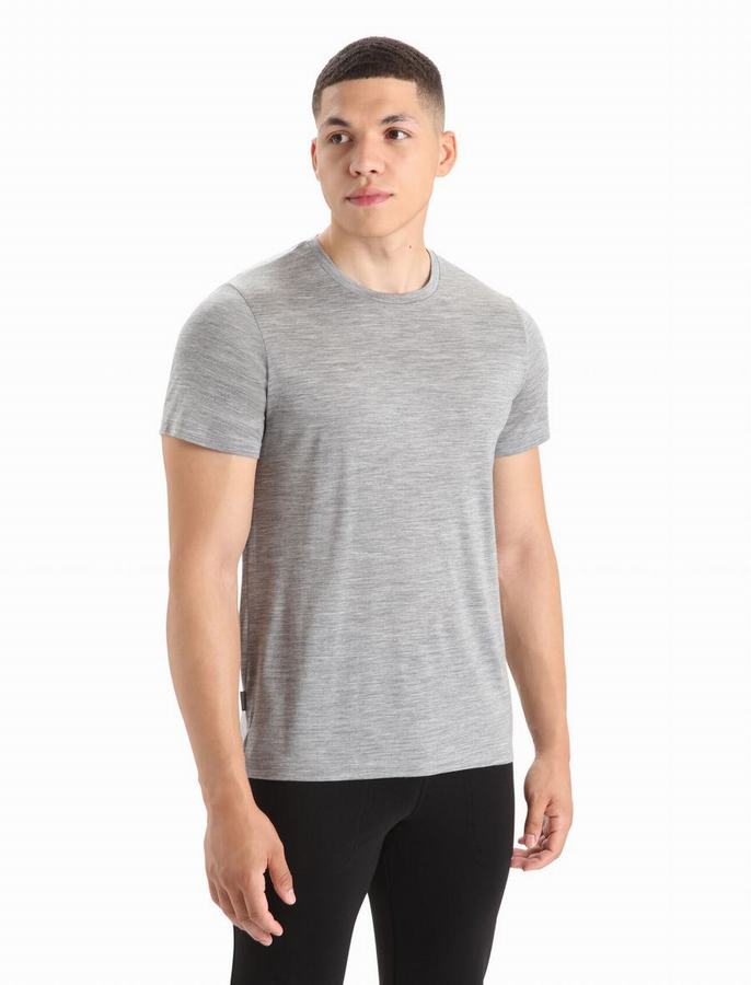 Camiseta Icebreaker Merino Sphere II Corta Sleeve Hombre Grises | IAT8720BT