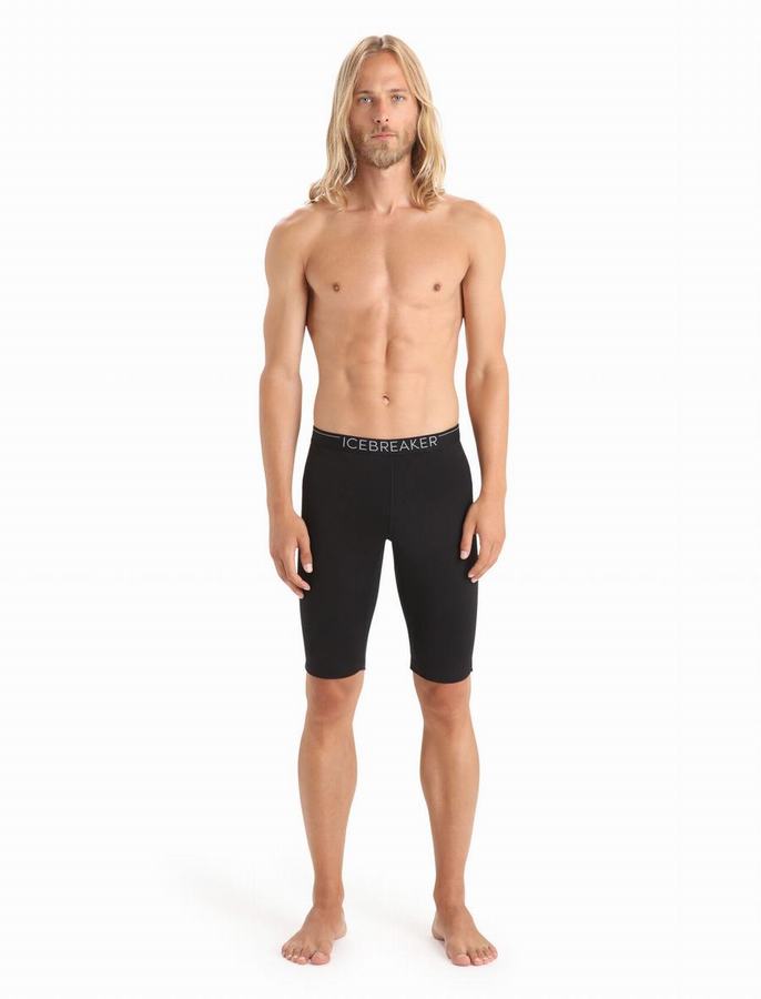 Bermudas Icebreaker Merino 200 Oasis Termica Hombre Negros | MWJ7856TY