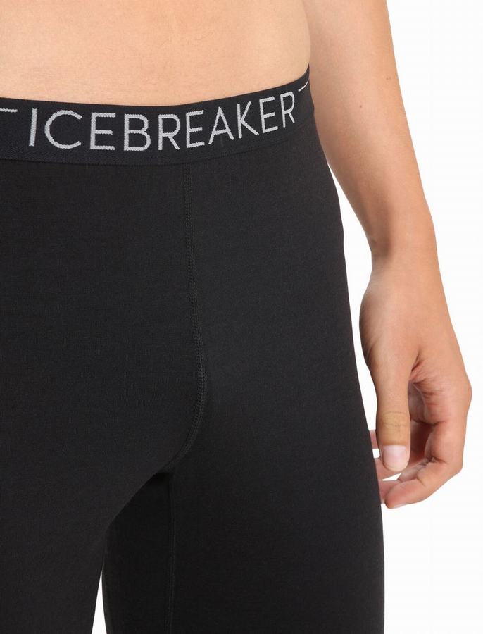 Bermudas Icebreaker Merino 200 Oasis Termica Hombre Negros | MWJ7856TY