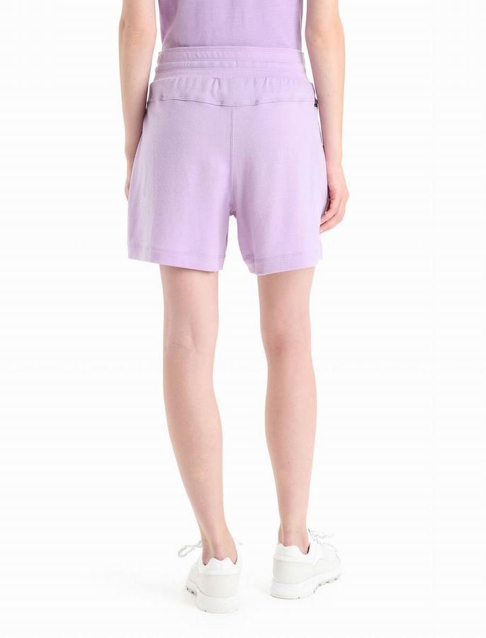 Bermudas Icebreaker Merino Crush Mujer Morados Claro | MFI2813RG