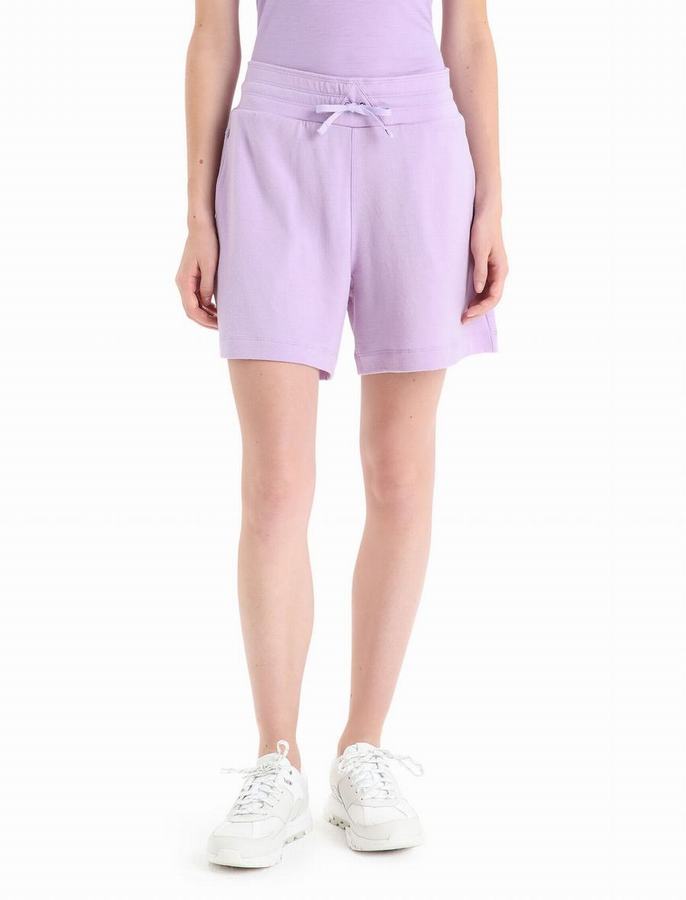 Bermudas Icebreaker Merino Crush Mujer Morados Claro | MFI2813RG