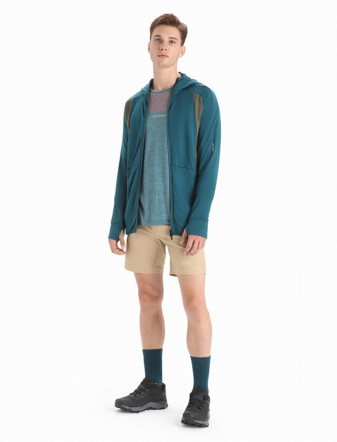 Bermudas Icebreaker Merino Hike Hombre Marrom | VZF8354PK