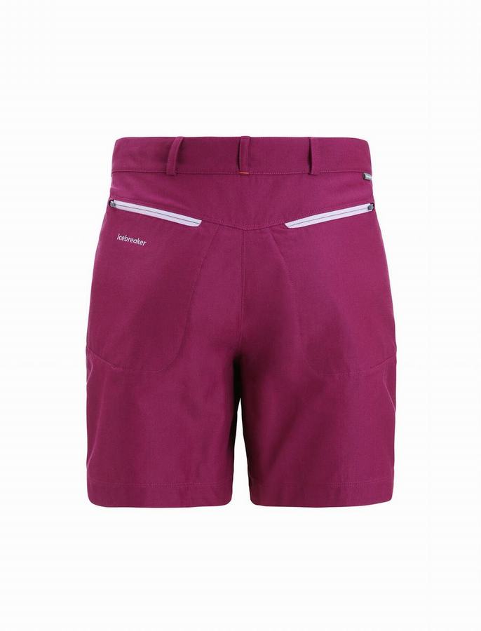 Bermudas Icebreaker Merino Hike Mujer Morados Oscuro | NMK7688YY