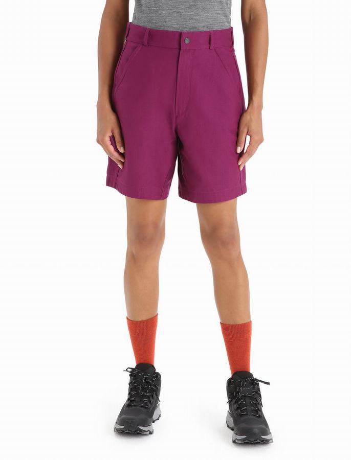 Bermudas Icebreaker Merino Hike Mujer Morados Oscuro | NMK7688YY