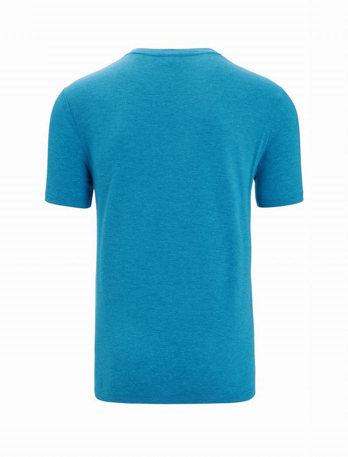 Camiseta Icebreaker Merino Central Classic Corta Sleeve St Anton Hombre Azules | JVM3037QA