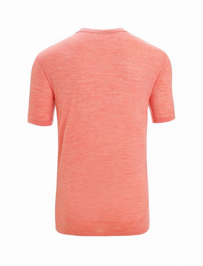 Camiseta Icebreaker Merino Sphere II Corta Sleeve Hombre Naranjas | CTU434FW