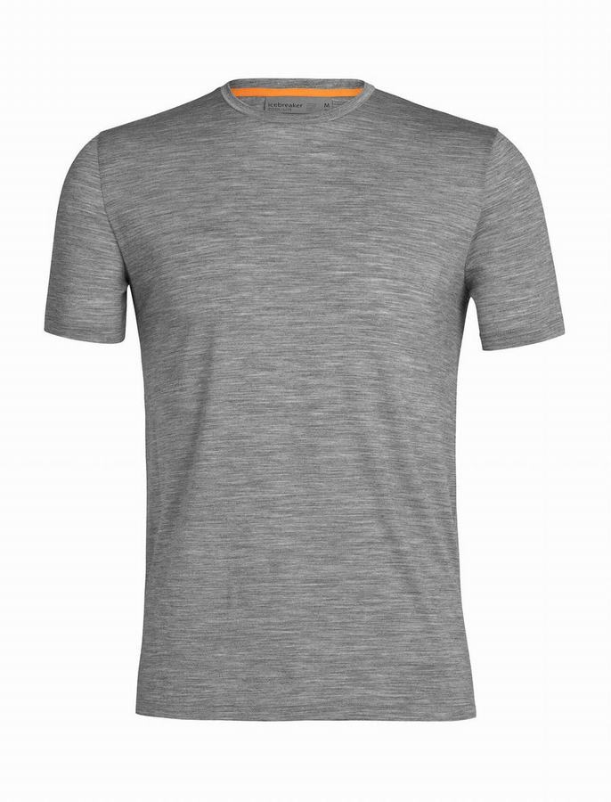 Camiseta Icebreaker Merino Sphere II Corta Sleeve Hombre Grises | IAT8720BT