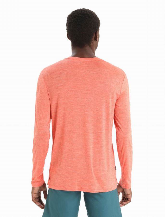 Camiseta Icebreaker Merino Sphere II Long Sleeve Hombre Naranjas | BWE6556QD