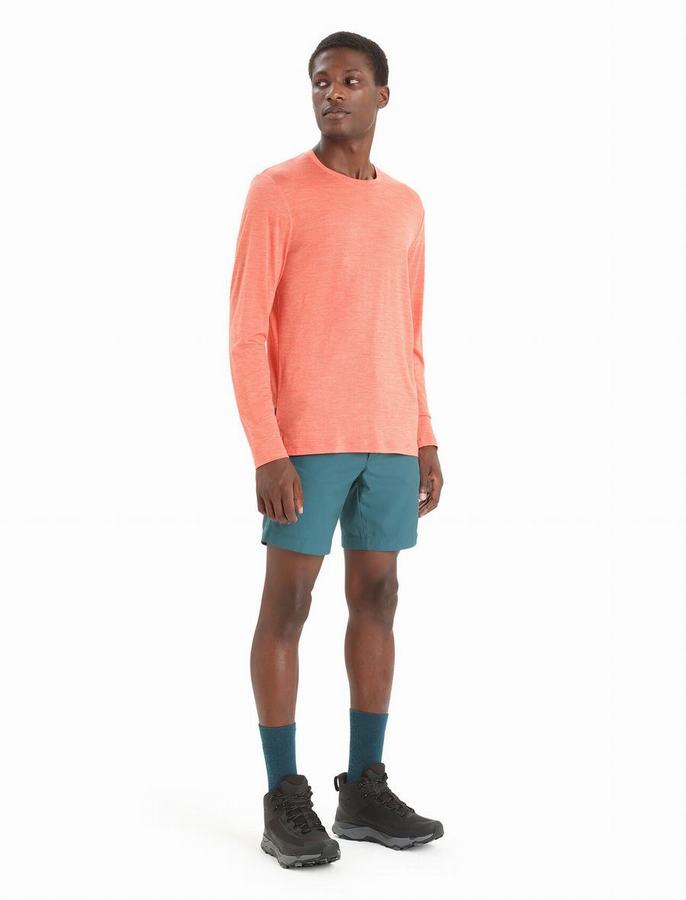 Camiseta Icebreaker Merino Sphere II Long Sleeve Hombre Naranjas | BWE6556QD