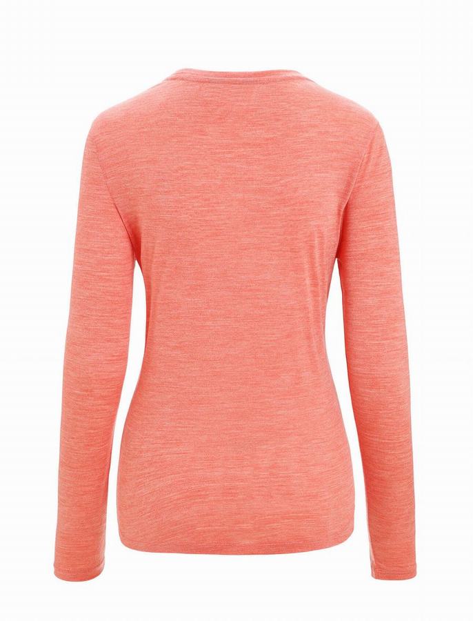 Camiseta Icebreaker Merino Sphere II Long Sleeve Mujer Naranjas | HCG8524RA