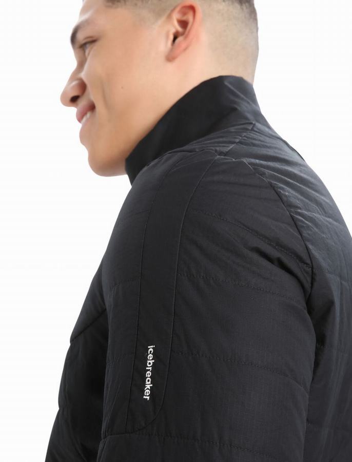 Chaquetas Icebreaker MerinoLoft™ Hombre Negros | CNF498GT