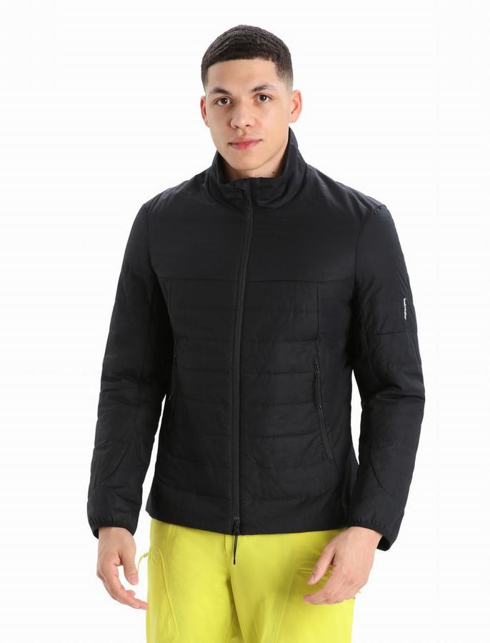 Chaquetas Icebreaker MerinoLoft™ Hombre Negros | CNF498GT