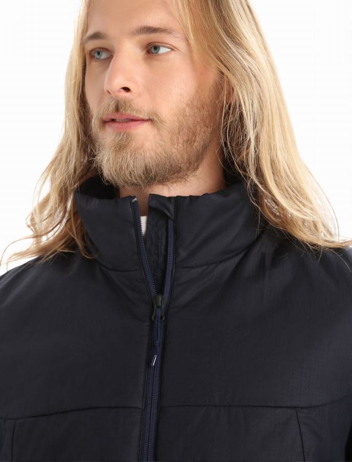 Chaquetas Icebreaker MerinoLoft™ Hombre Azul Marino | DGO2894NC