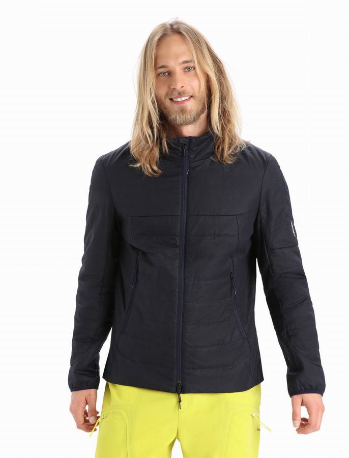 Chaquetas Icebreaker MerinoLoft™ Hombre Azul Marino | DGO2894NC