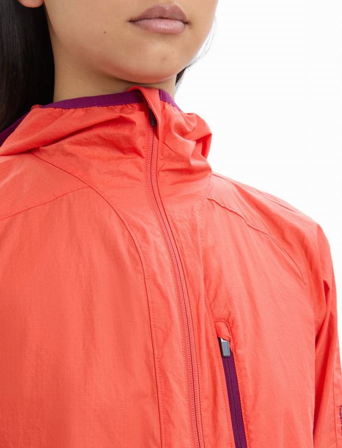 Chaquetas Icebreaker Shell+™ Merino Algodon Windbreaker Mujer Naranjas | QHM4847BY