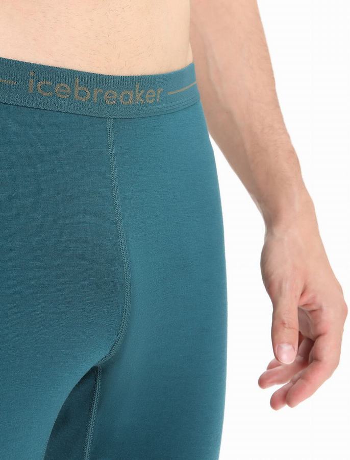 Leggins Icebreaker 200 ZoneKnit™ Merino Termica Hombre Verdes Verde Oliva | DLP6057EA