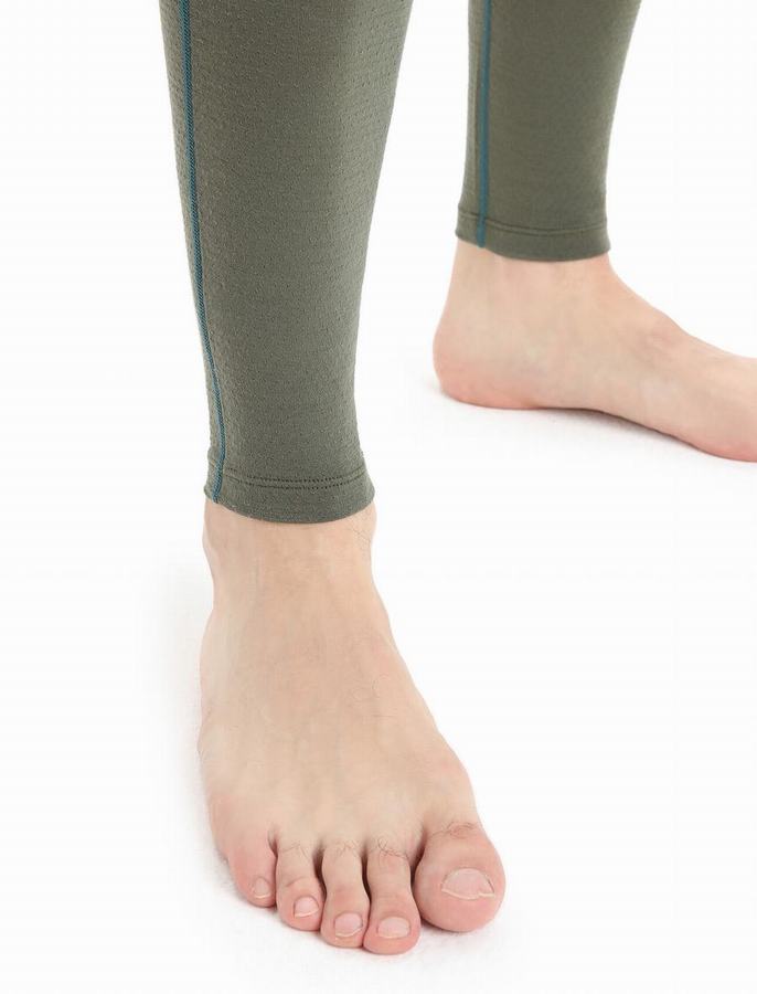 Leggins Icebreaker 200 ZoneKnit™ Merino Termica Hombre Verdes Verde Oliva | DLP6057EA