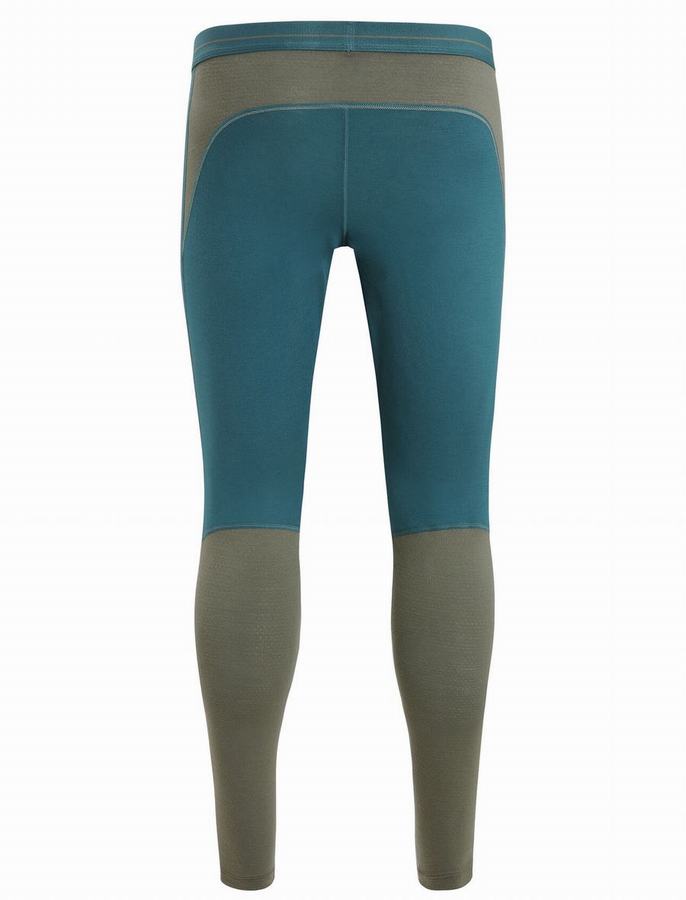 Leggins Icebreaker 200 ZoneKnit™ Merino Termica Hombre Verdes Verde Oliva | DLP6057EA