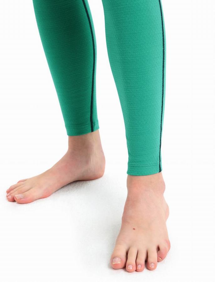 Leggins Icebreaker 200 ZoneKnit™ Merino Termica Mujer Verdes Azules | KXQ5321UV