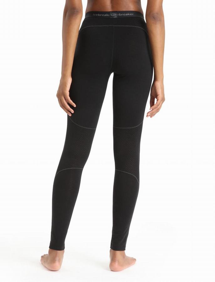 Leggins Icebreaker BodyfitZone™ Merino 150 Zone Termica Mujer Negros | KMY5643OA