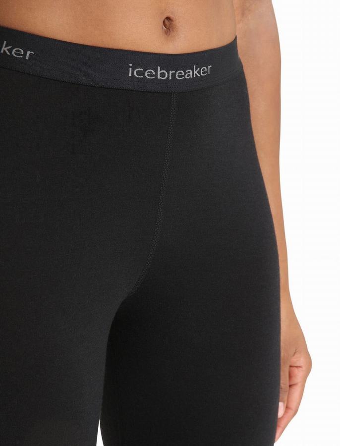 Leggins Icebreaker BodyfitZone™ Merino 150 Zone Termica Mujer Negros | KMY5643OA