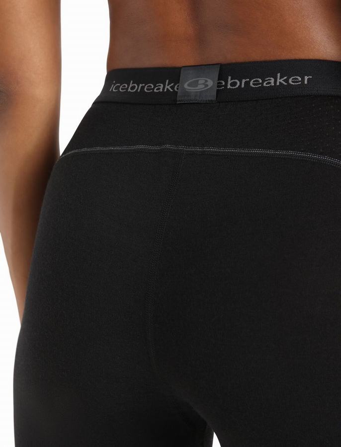 Leggins Icebreaker BodyfitZone™ Merino 150 Zone Termica Mujer Negros | KMY5643OA