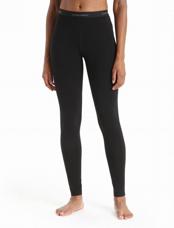 Leggins Icebreaker BodyfitZone™ Merino 150 Zone Termica Mujer Negros | KMY5643OA