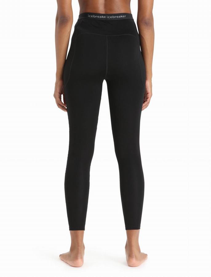 Leggins Icebreaker MerinoFine™ Mujer Negros | VPB119YK