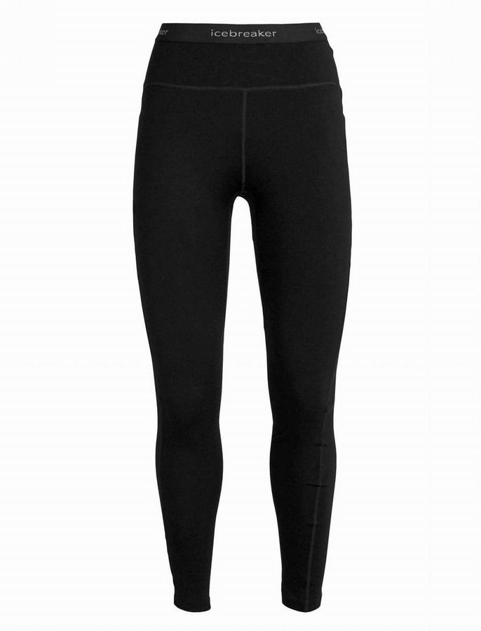 Leggins Icebreaker MerinoFine™ Mujer Negros | VPB119YK