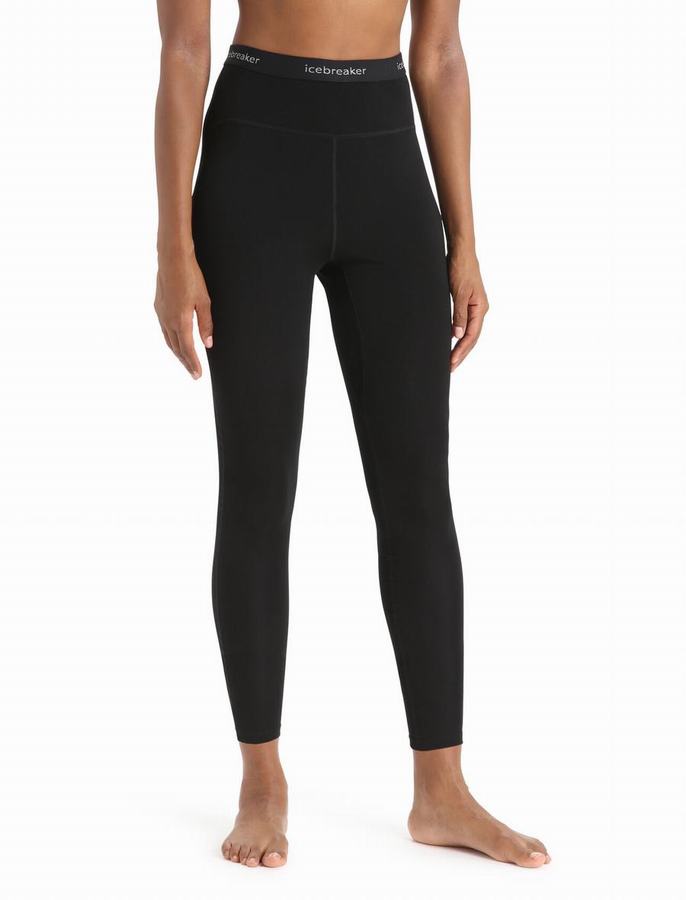 Leggins Icebreaker MerinoFine™ Mujer Negros | VPB119YK