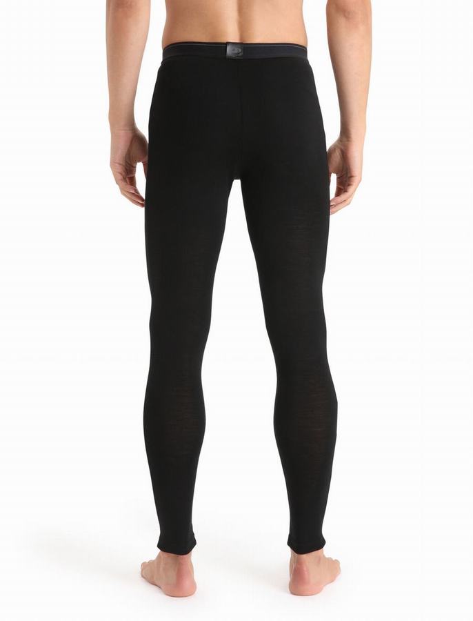 Leggins Icebreaker Merino 175 Everyday Termica Hombre Negros | HTI9740MI