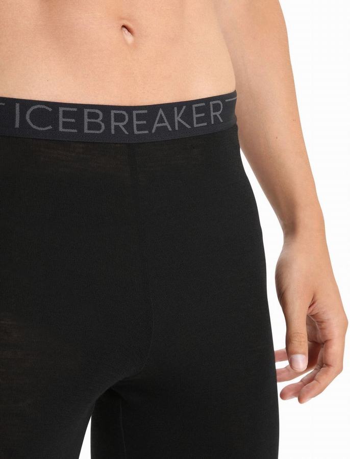 Leggins Icebreaker Merino 175 Everyday Termica Hombre Negros | HTI9740MI