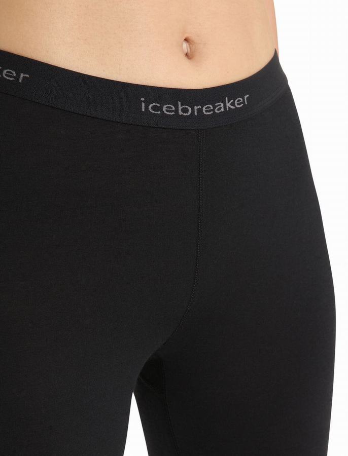 Leggins Icebreaker Merino 200 Oasis Termica Mujer Negros | CBH8368WM