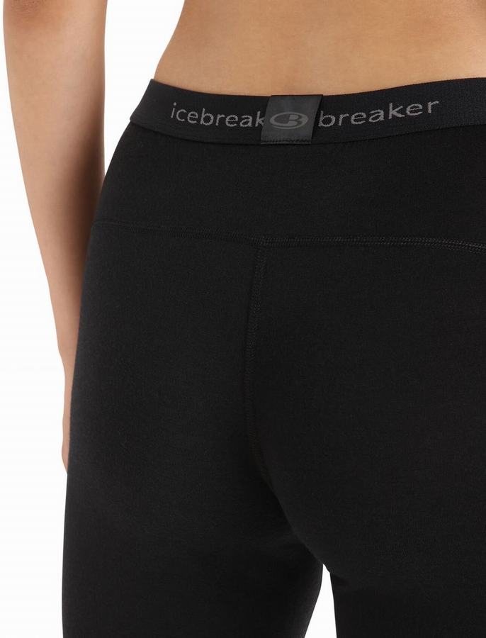 Leggins Icebreaker Merino 200 Oasis Termica Mujer Negros | CBH8368WM