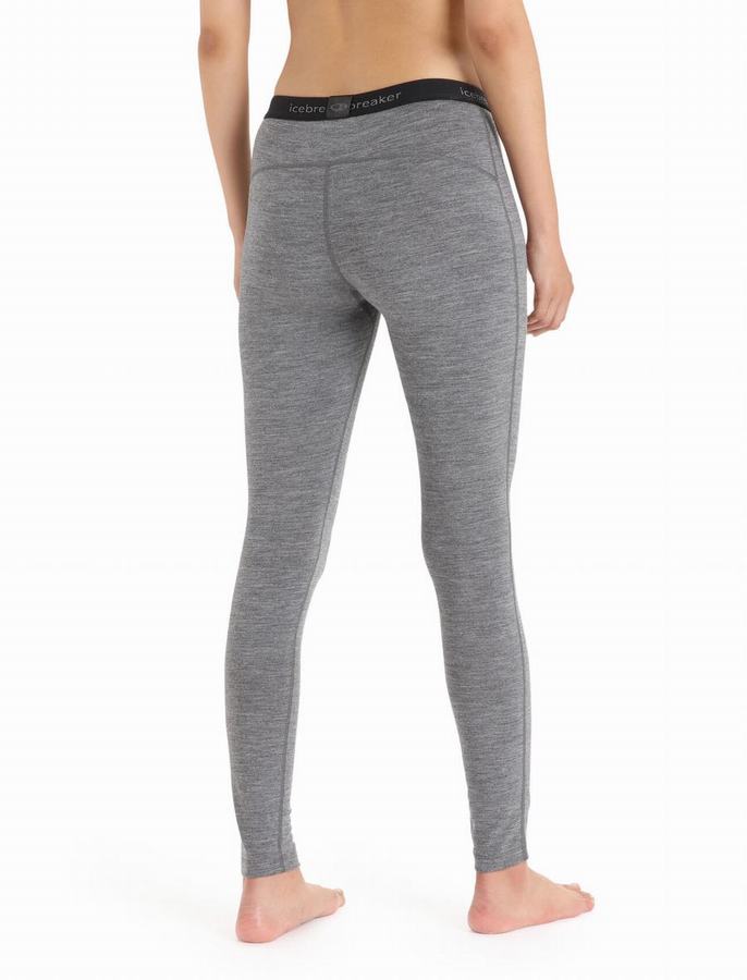 Leggins Icebreaker Merino 200 Oasis Termica Mujer Grises | OLQ6794FL