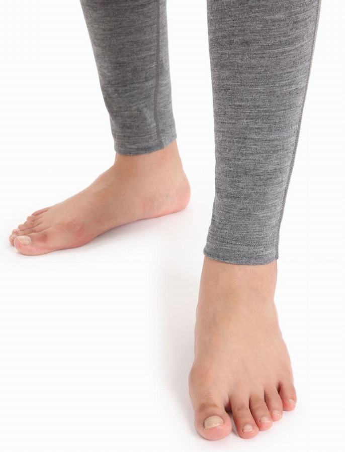 Leggins Icebreaker Merino 200 Oasis Termica Mujer Grises | OLQ6794FL