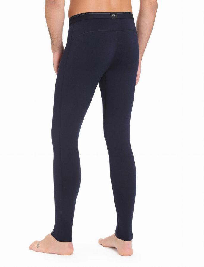 Leggins Icebreaker Merino 200 Oasis with Fly Hombre Azul Marino | VXF520ZQ