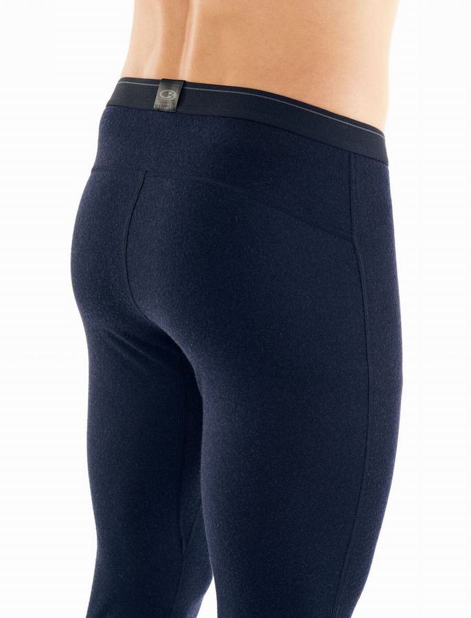 Leggins Icebreaker Merino 200 Oasis with Fly Hombre Azul Marino | VXF520ZQ