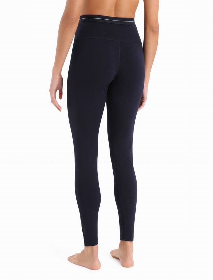 Leggins Icebreaker Merino 260 Tech High Rise Termica Mujer Azul Marino | NLT9536LL