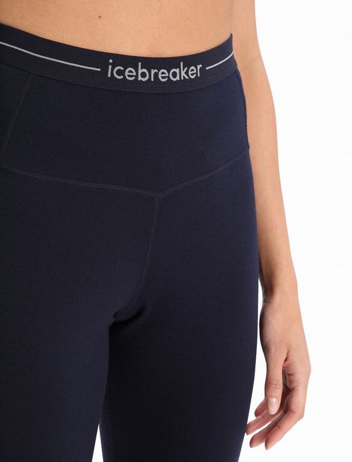 Leggins Icebreaker Merino 260 Tech High Rise Termica Mujer Azul Marino | NLT9536LL