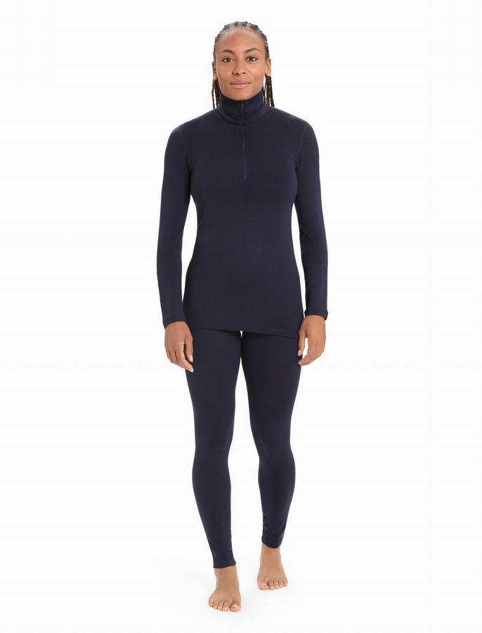 Leggins Icebreaker Merino 260 Tech Termica Mujer Azul Marino | VGE9541DL