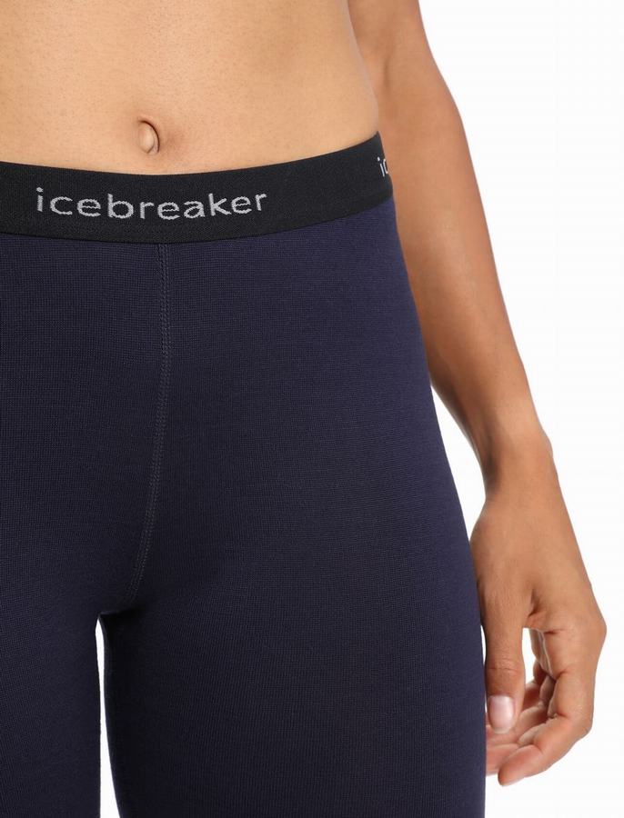 Leggins Icebreaker Merino 260 Tech Termica Mujer Azul Marino | VGE9541DL