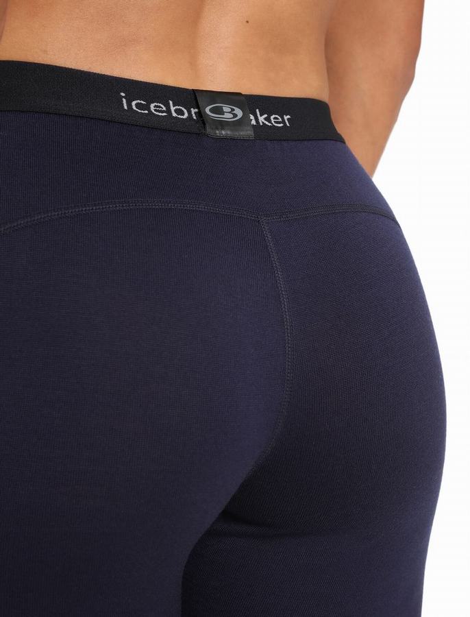 Leggins Icebreaker Merino 260 Tech Termica Mujer Azul Marino | VGE9541DL