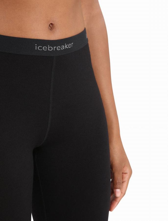 Leggins Icebreaker Merino 260 Tech Termica Mujer Negros | VZR1396UU