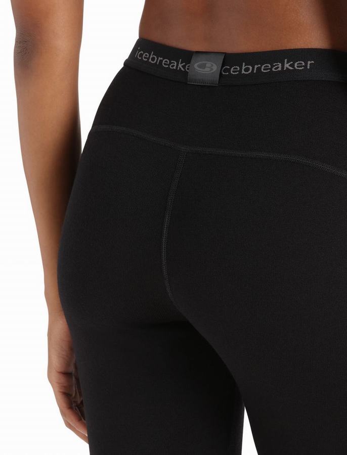 Leggins Icebreaker Merino 260 Tech Termica Mujer Negros | VZR1396UU