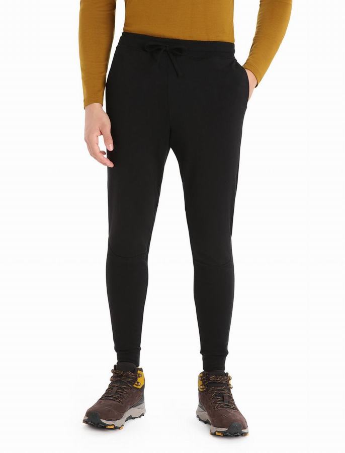 Mallas Icebreaker ZoneKnit™ Merino Jogger Hombre Negros | PPG3179EH