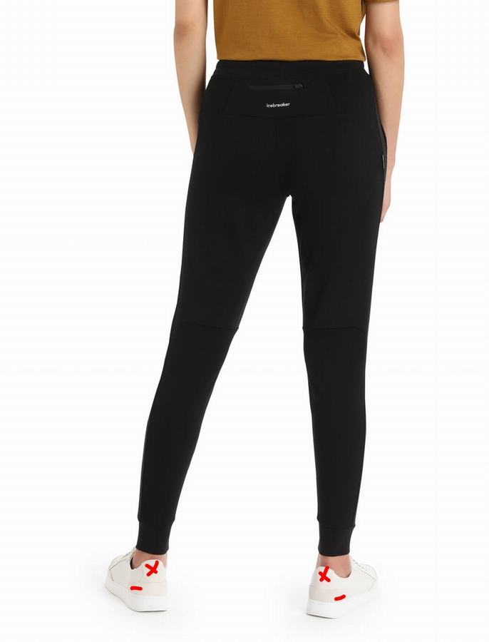 Mallas Icebreaker ZoneKnit™ Merino Jogger Mujer Negros | VOE4271JV