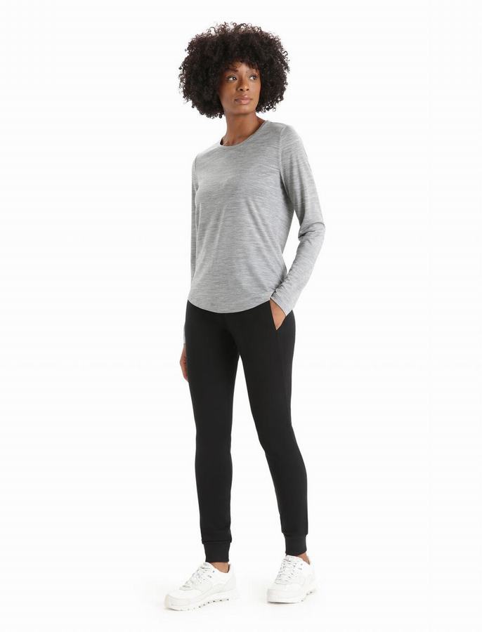 Pantalones Icebreaker Merino Crush Mujer Negros | WZY817HT