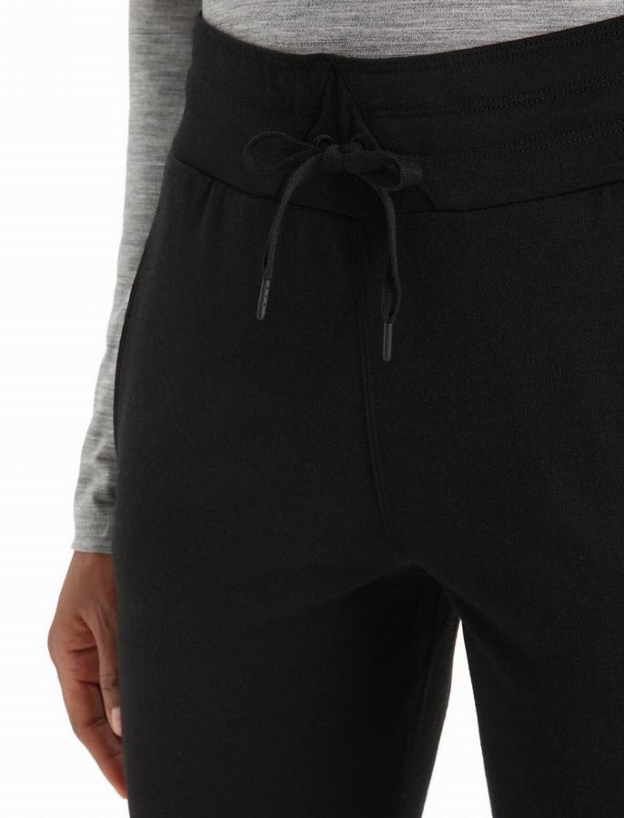 Pantalones Icebreaker Merino Crush Mujer Negros | WZY817HT